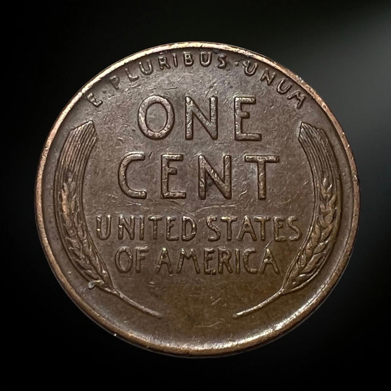 1944-P Lincoln Wheat Cent G/VG+ Reverse