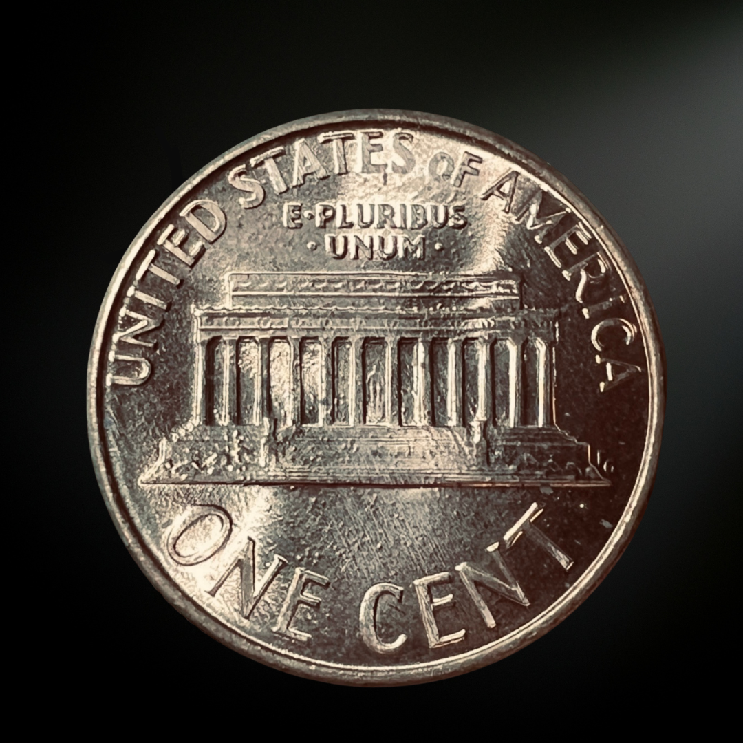 1988-D Lincoln Memorial Cent BU Reverse
