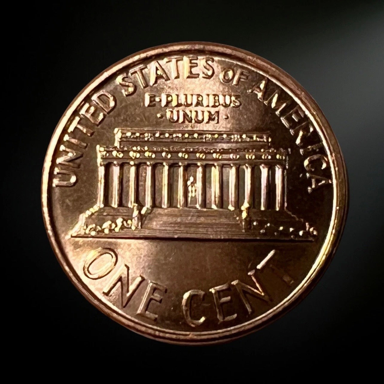 1991-D Lincoln Memorial Cent BU Reverse