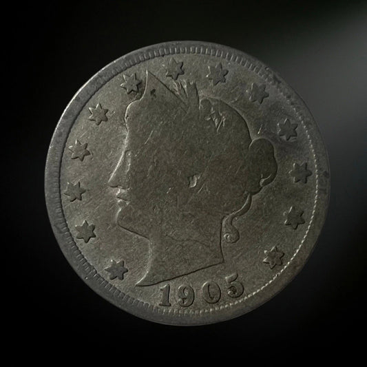 1905-P Liberty Head Nickel G/VG+ Obverse 