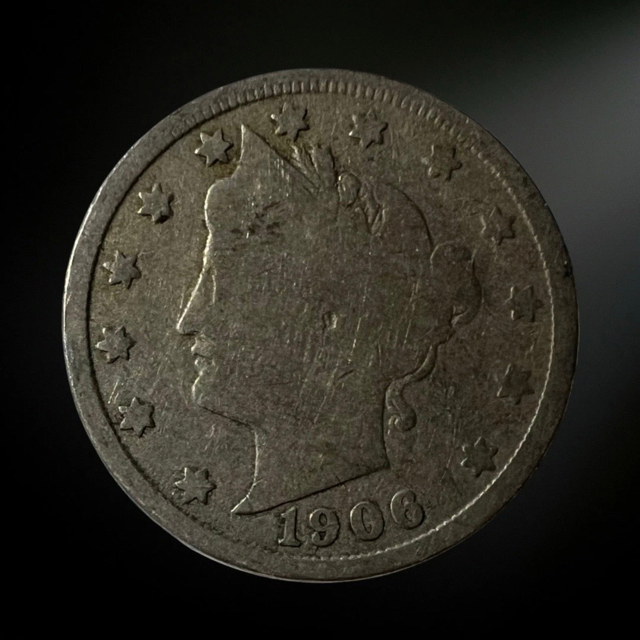 1906-P Liberty Head Nickel G/VG+ Obverse