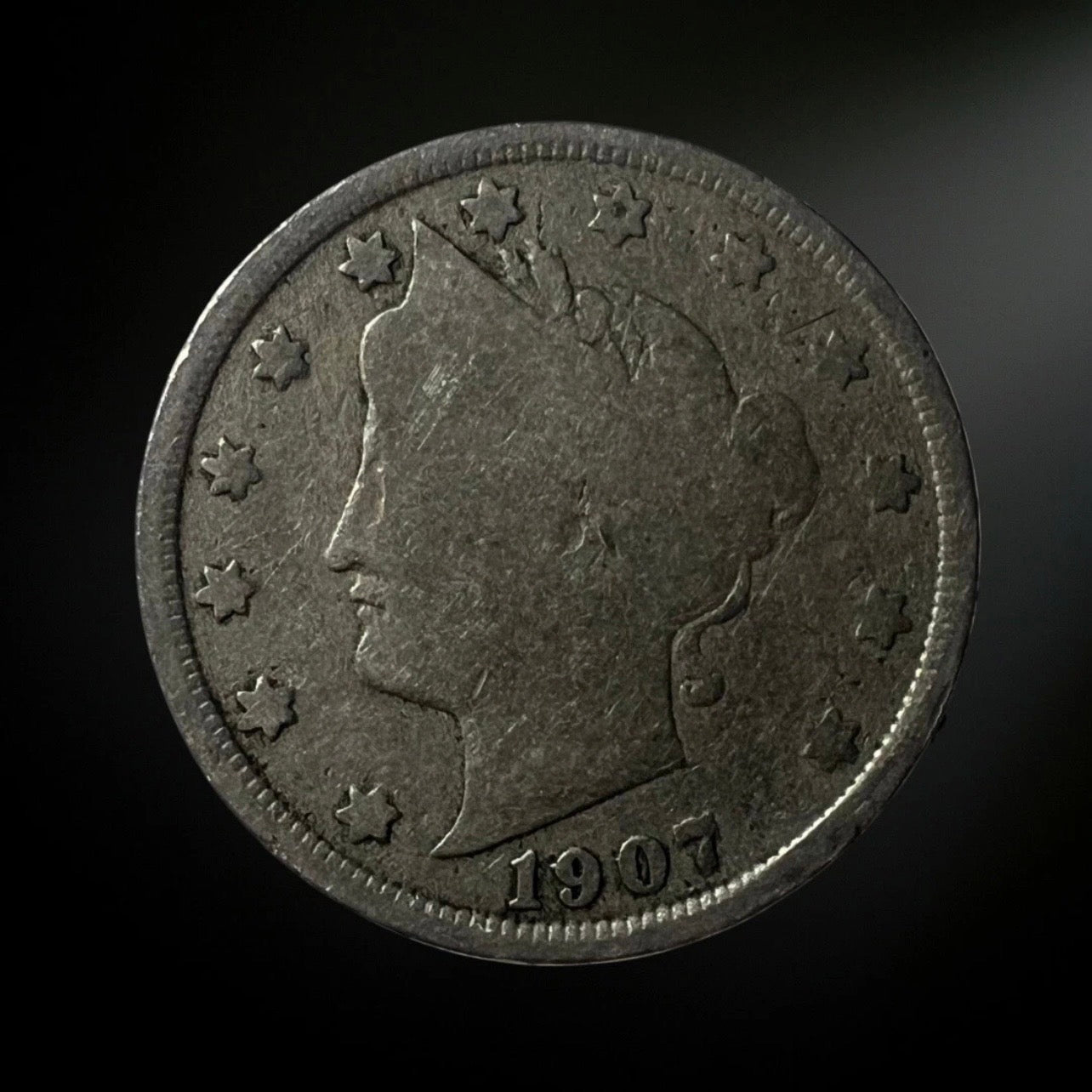 1907-P Liberty Head Nickel G/VG+ Obverse 