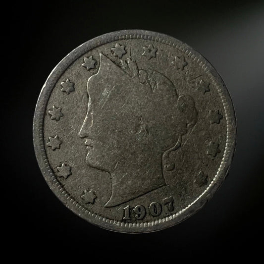 1907-P Liberty Head Nickel G/VG+ Obverse 