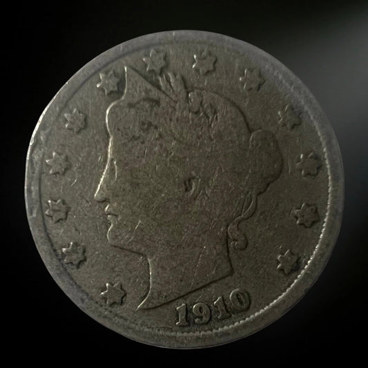 1910-P Liberty Head Nickel G/VG+ Obverse 