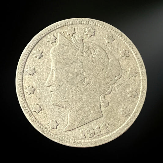 1911-P Liberty Head Nickel G/VG+ Obverse 