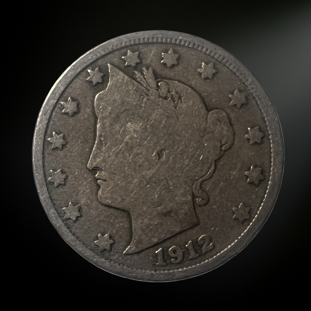 1912-D Liberty Head Nickel G/VG+ Obverse 