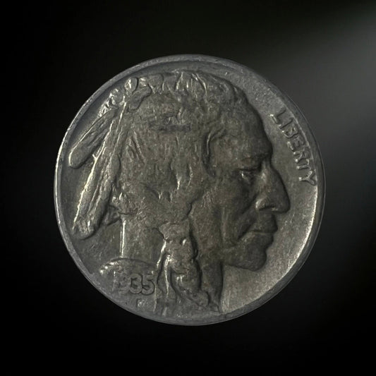 1935-P Buffalo Nickel G/VG+ Obverse 