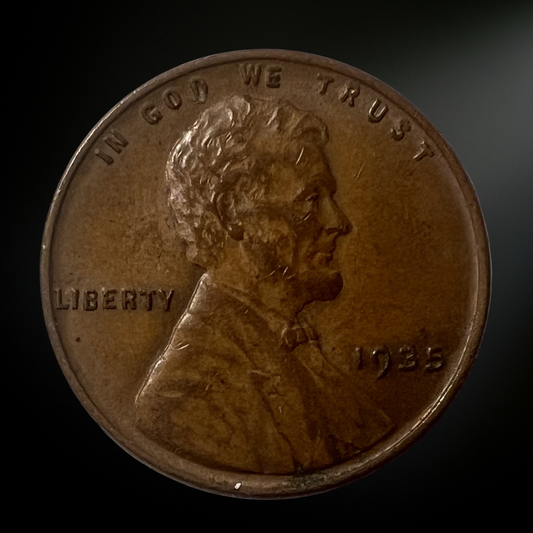 1935-P Lincoln Wheat Cent G/VG+ Obverse 