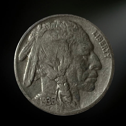 1936-P Buffalo Nickel G/VG+ Obverse 