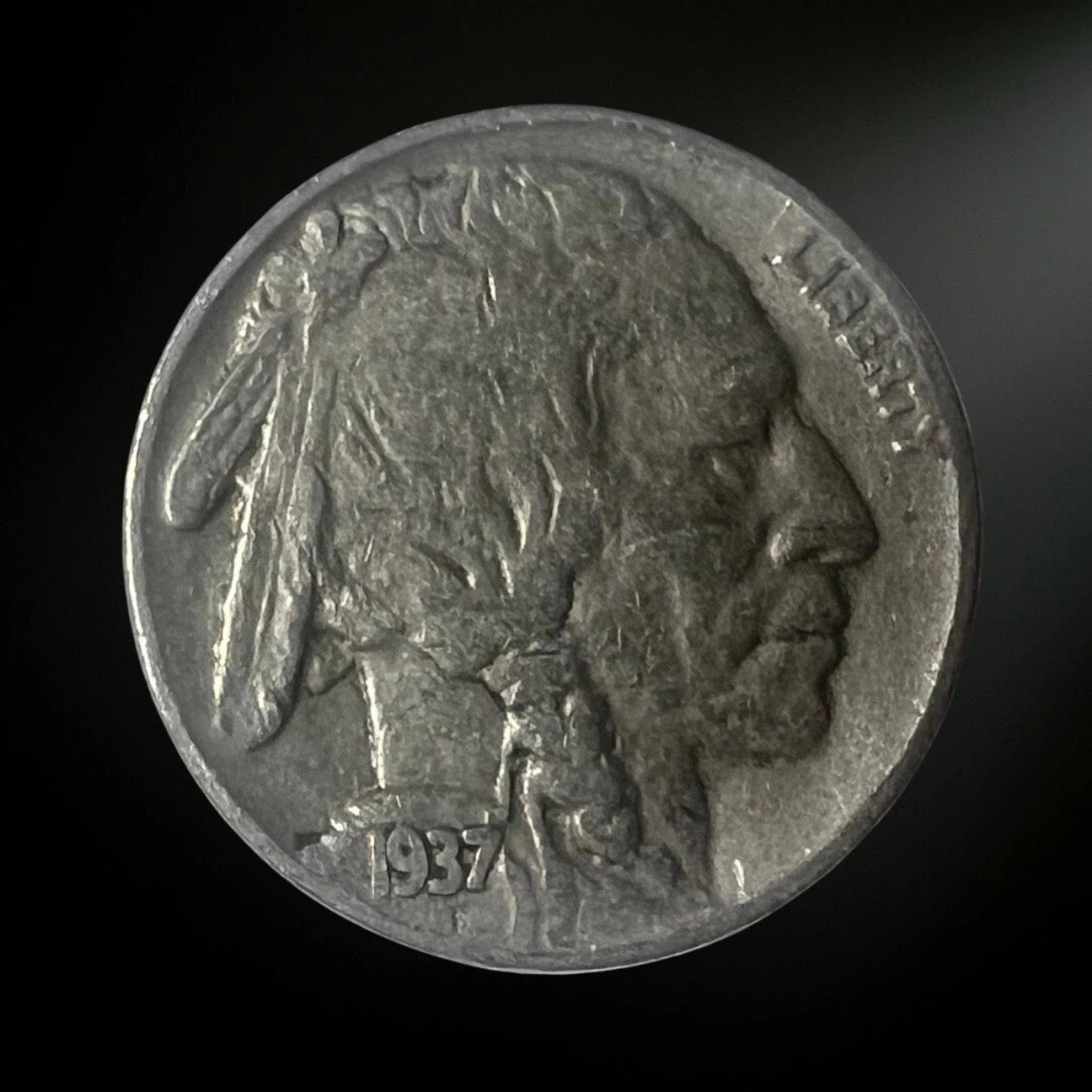 1937-P Buffalo Nickel G/VG+ Obverse 