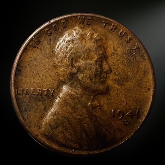 1941-D Lincoln Wheat Cent G/VG+ Obverse 