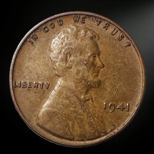 1941-P Lincoln Wheat Cent G/VG+ Obverse 