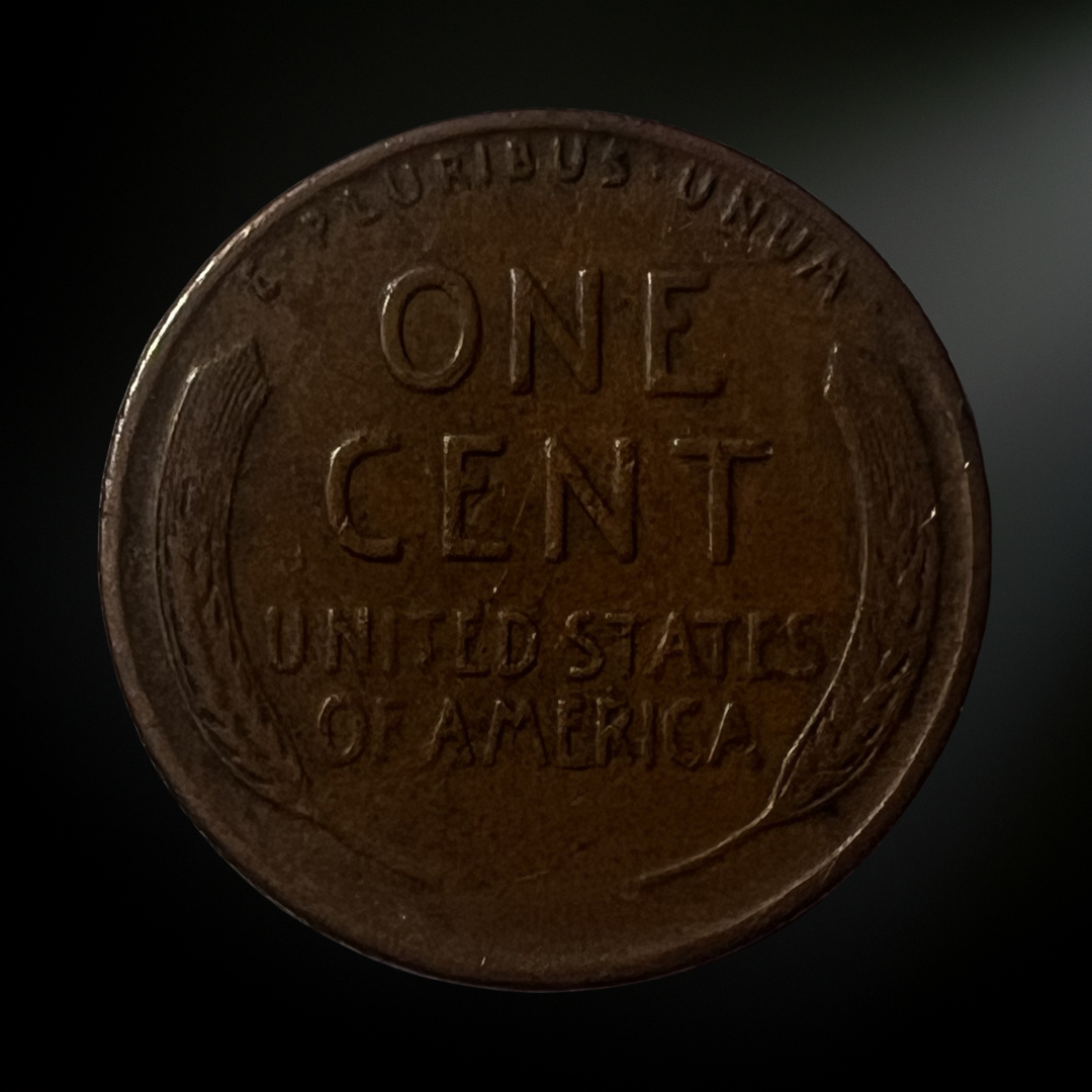 1944-D Lincoln Wheat Cent G/VG+ Reverse 