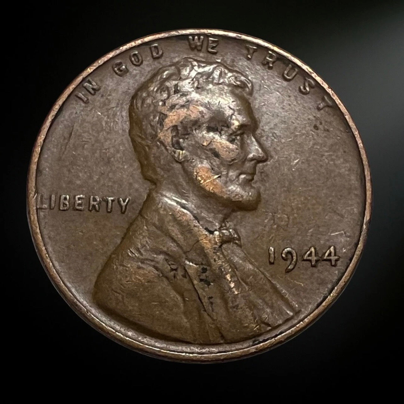 1944-P Lincoln Wheat Cent G/VG+ Obverse 