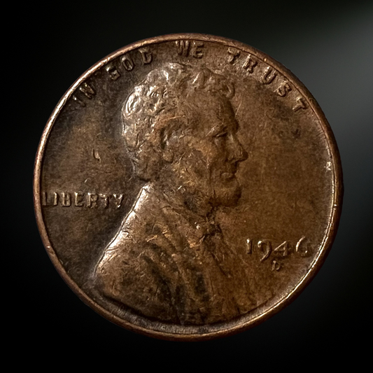 1946-D Lincoln Wheat Cent G/VG+ Obverse 