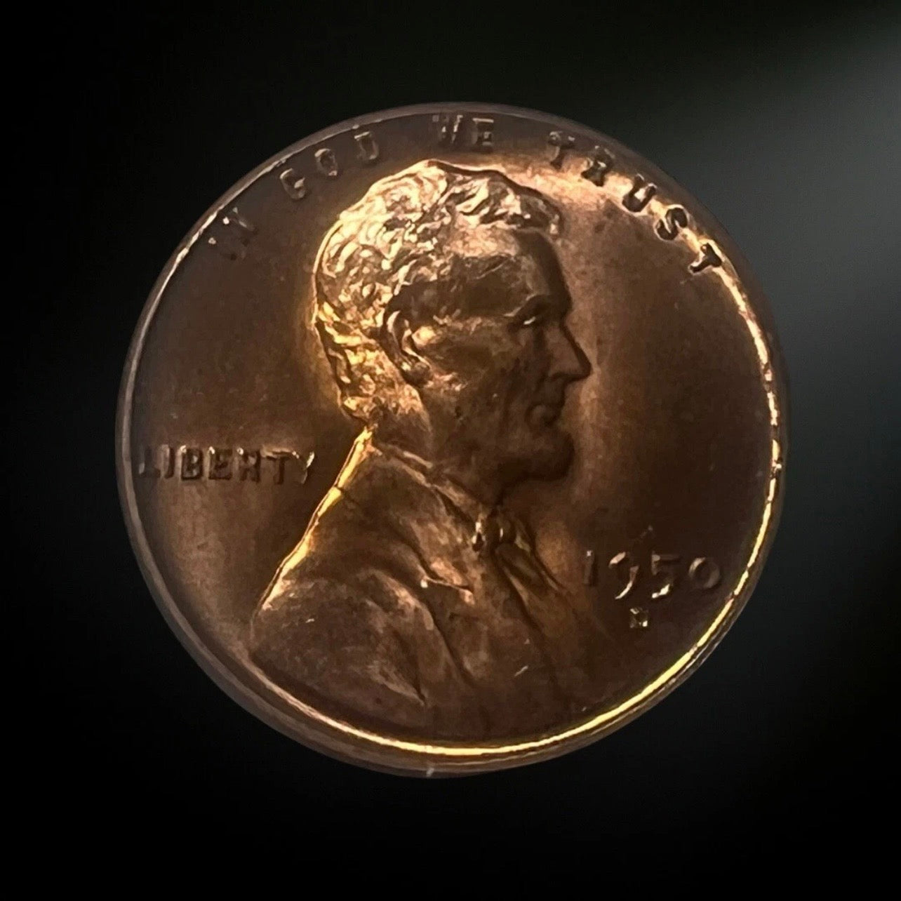 1950-D Lincoln Wheat Cent BU Obverse 