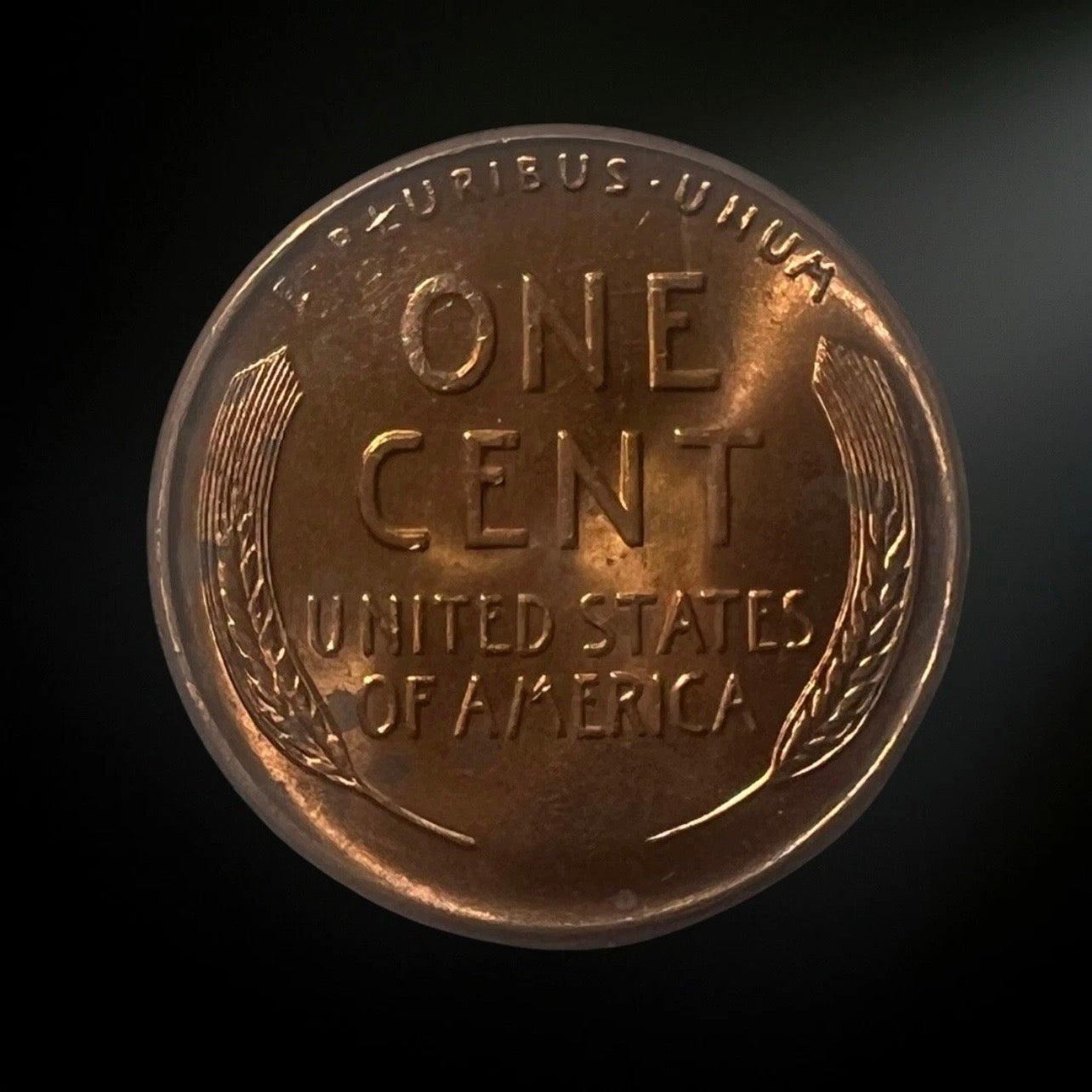 1950-D Lincoln Wheat Cent BU Reverse