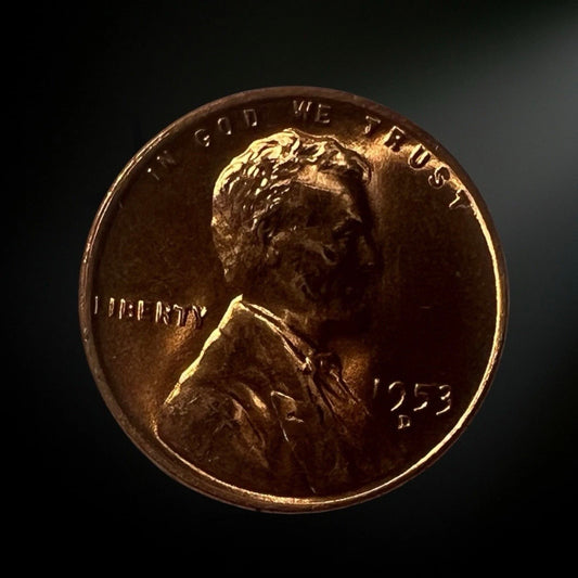 1953-D Lincoln Wheat Cent BU Obverse 