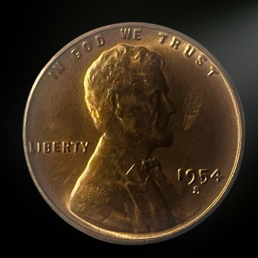 1954-S Lincoln Wheat Cent BU Obverse 
