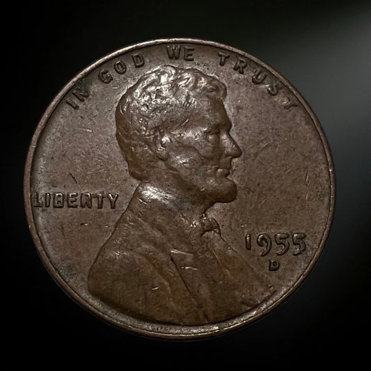 1955-D Lincoln Wheat Cent G/VG+ Obverse 