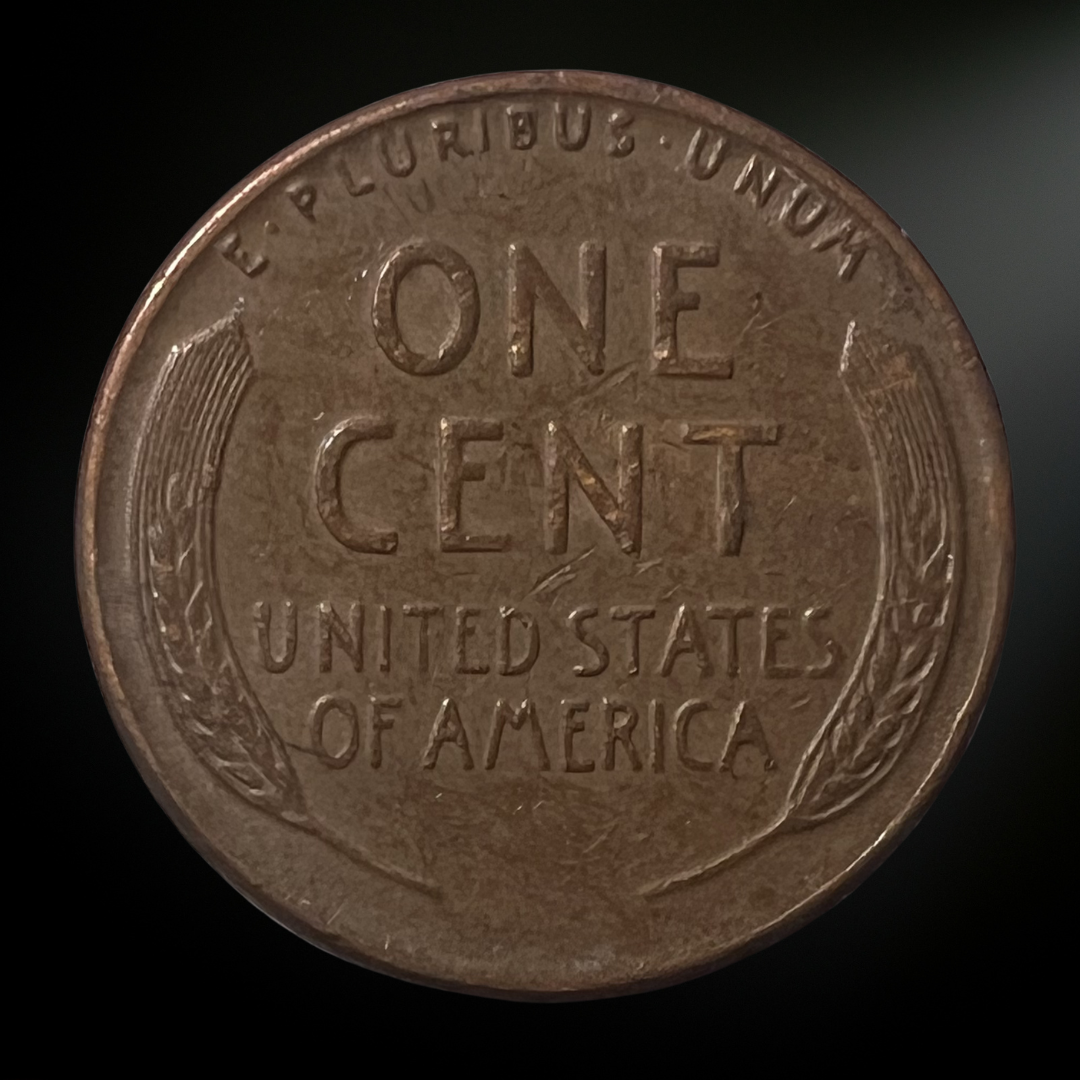 1955-P Lincoln Wheat Cent G/VG+ Reverse 
