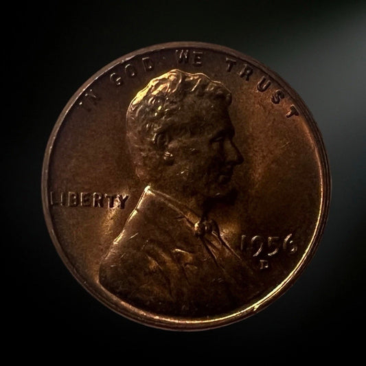 1956-D Lincoln Wheat Cent BU Obverse 