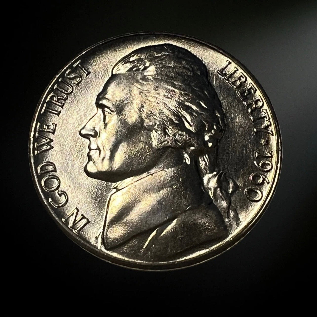 1960-D Jefferson Nickel BU Obverse