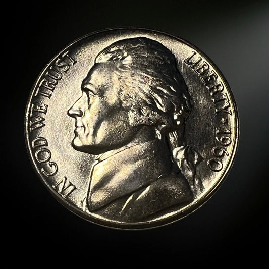 1960-D Jefferson Nickel BU Obverse