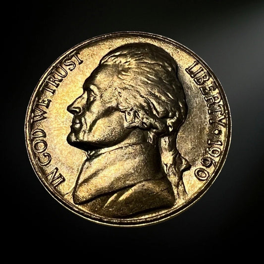 1960-P Jefferson Nickel BU Obverse 