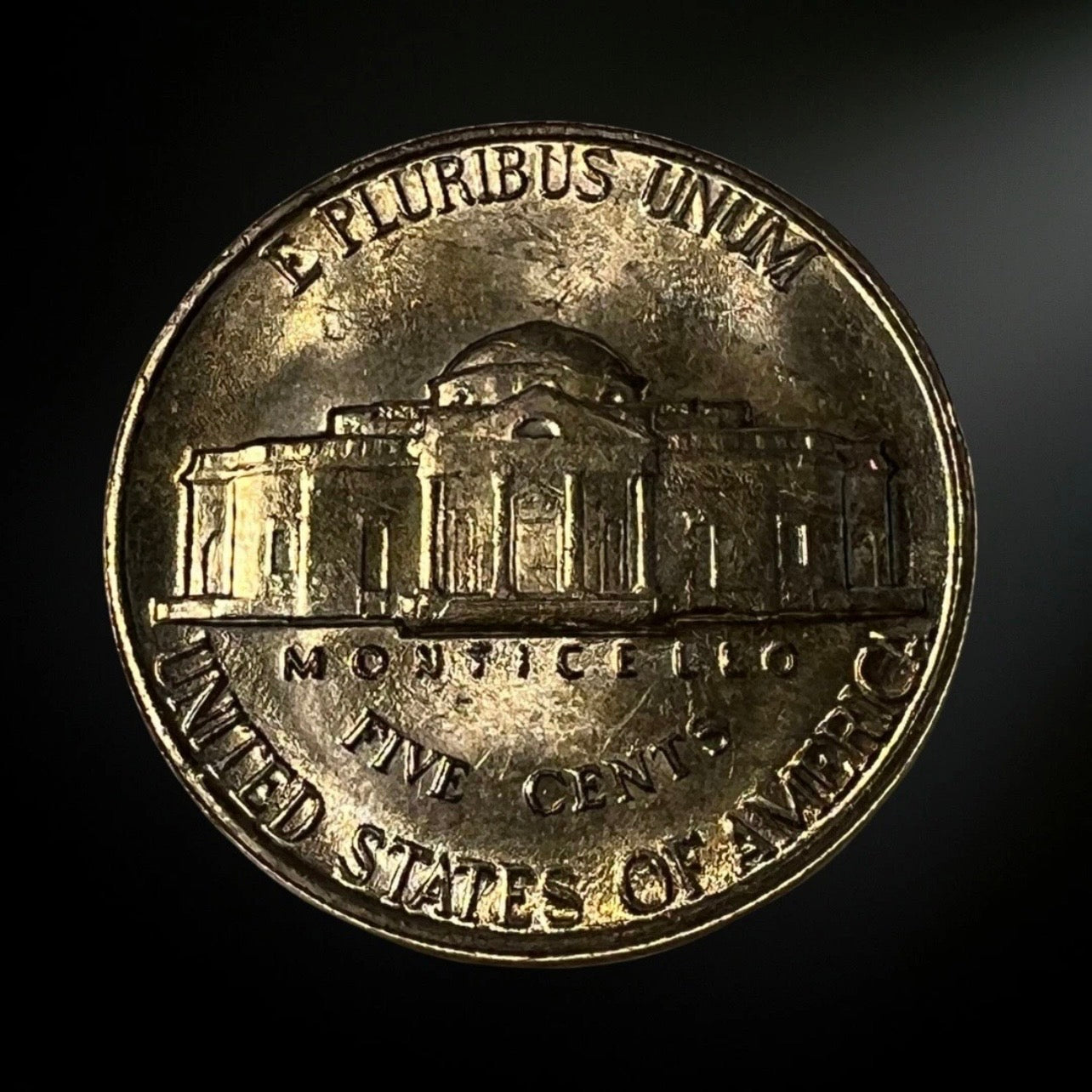1960-P Jefferson Nickel BU Reverse