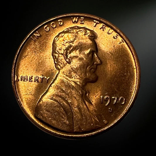 1970-D Lincoln Memorial Cent BU Obverse 