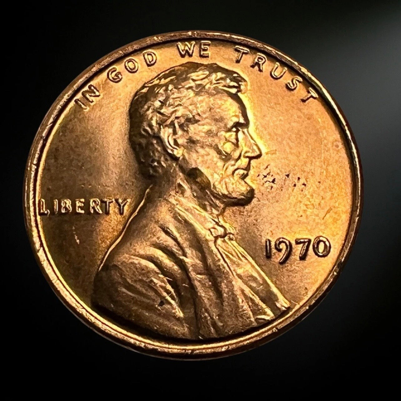 1970-P Lincoln Memorial Cent BU Red obverse 