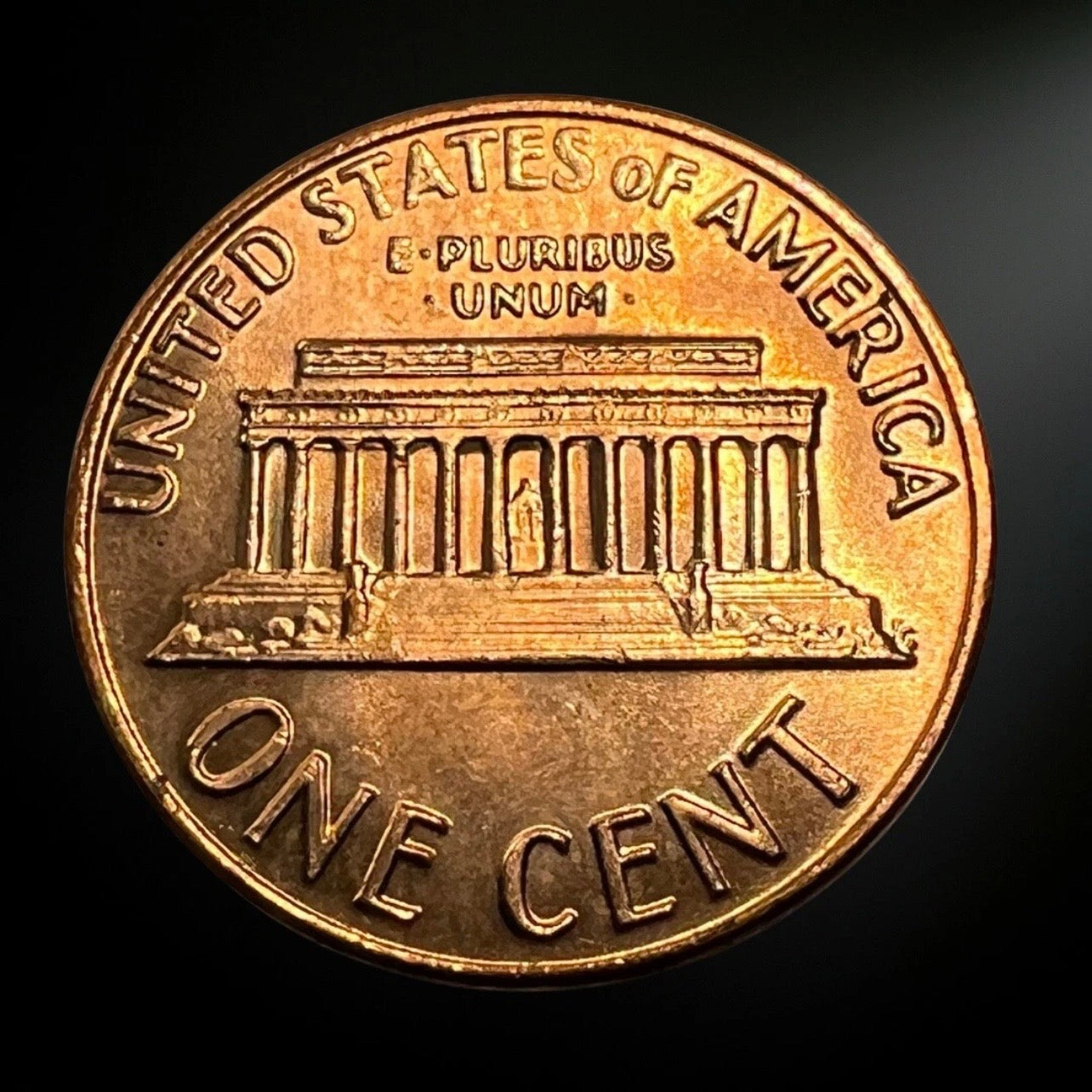 1970-P Lincoln Memorial Cent BU Red Revers