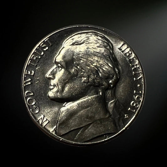 1981-D Jefferson Nickel BU Obverse 