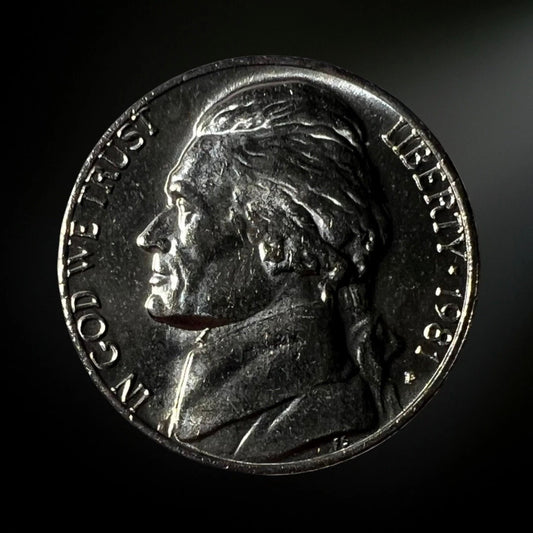 1981-P Jefferson Nickel BU Obverse 