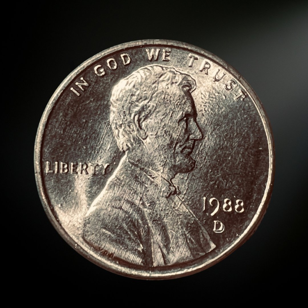 1988-D Lincoln Memorial Cent BU Obverse 