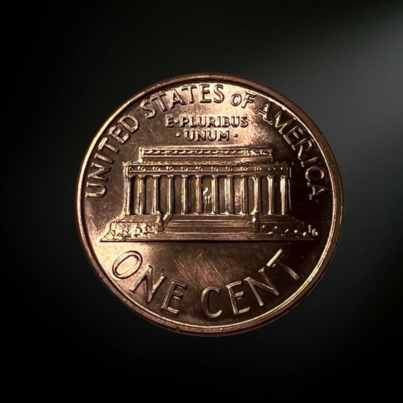 1989-P Lincoln Memorial Cent BU Red Reverse 