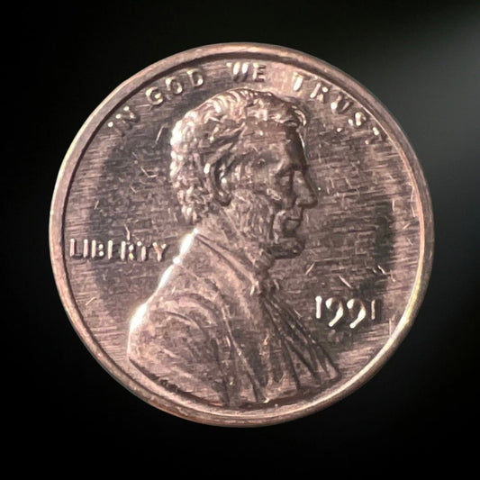 1991-P Lincoln Memorial Cent BU Obverse 