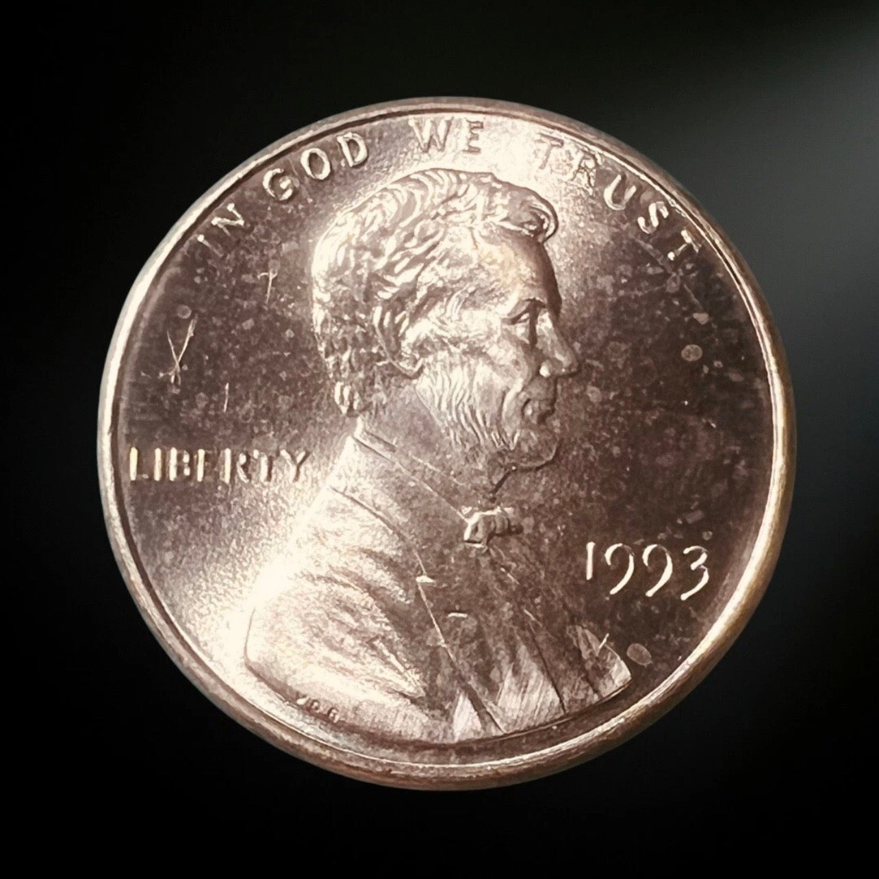 1993-P Lincoln Memorial Cent BU Red Obverse 
