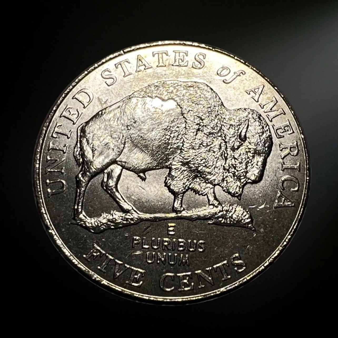 2005-P Jefferson Bison Nickel BU Reverse