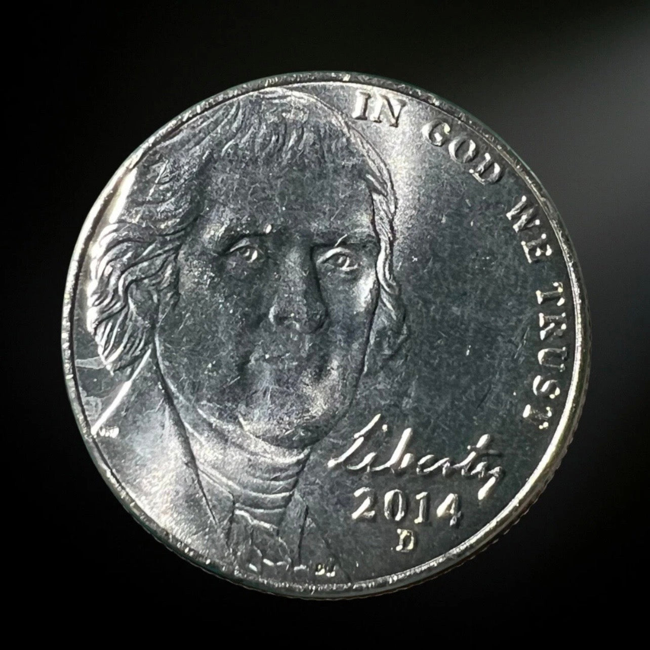 2014-D Jefferson Nickel BU Obverse 