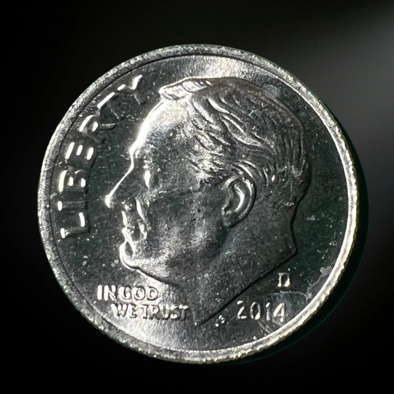 2014-D Roosevelt Dime BU Obverse 