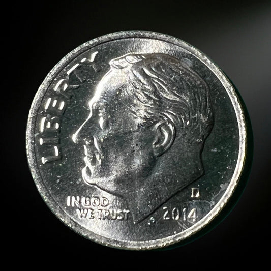 2014-D Roosevelt Dime BU Obverse 