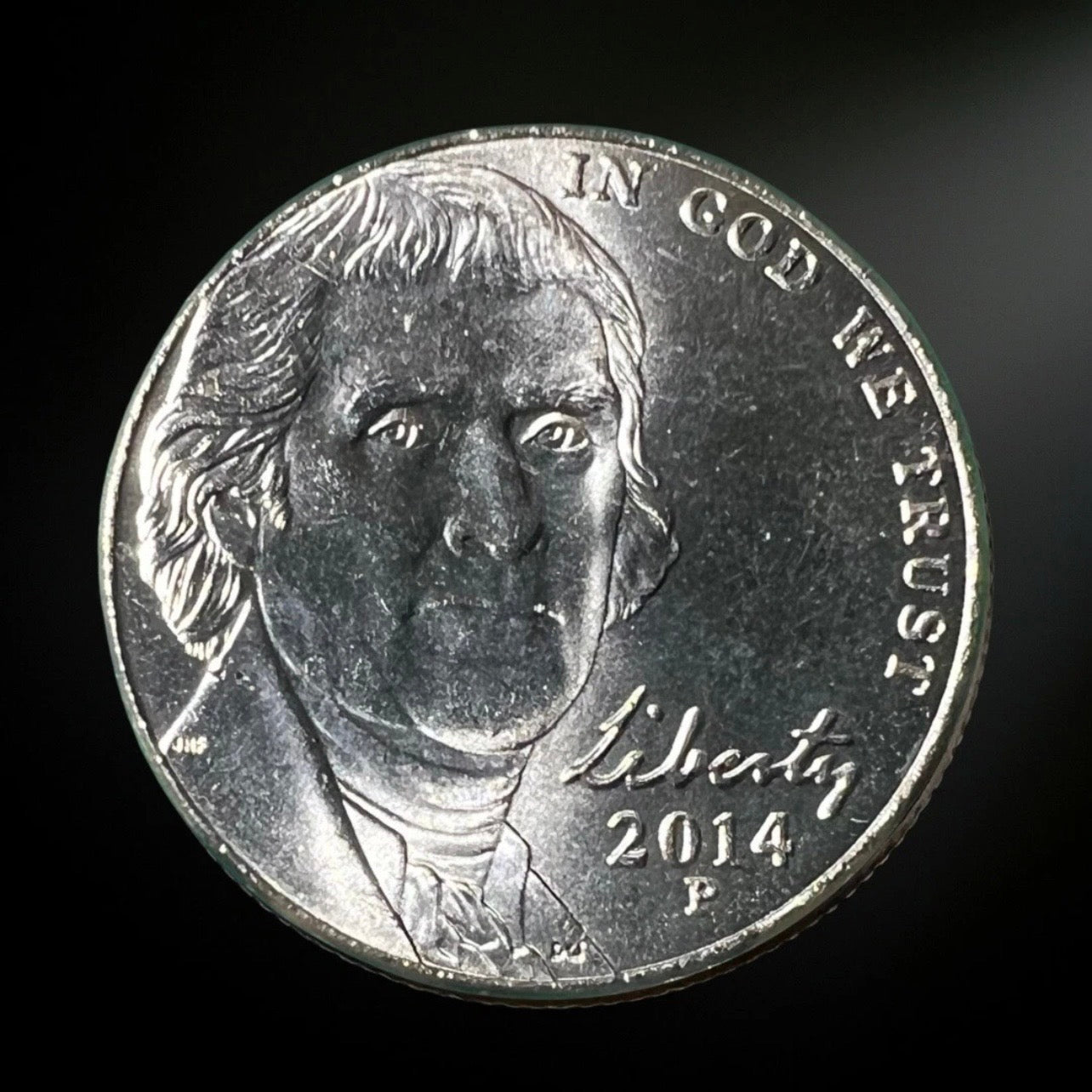 2014-P Jefferson Nickel BU Obverse 