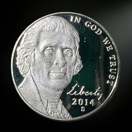 2014-S Proof Jefferson Nickel Obverse