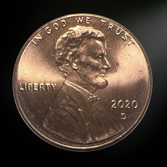 2020-D Lincoln Shield Cent BU Obverse 