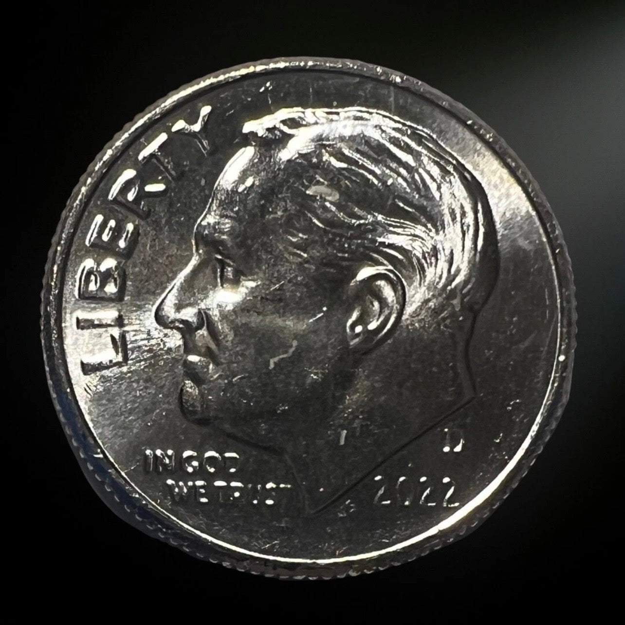 2022-D Roosevelt Dime BU Obverse 
