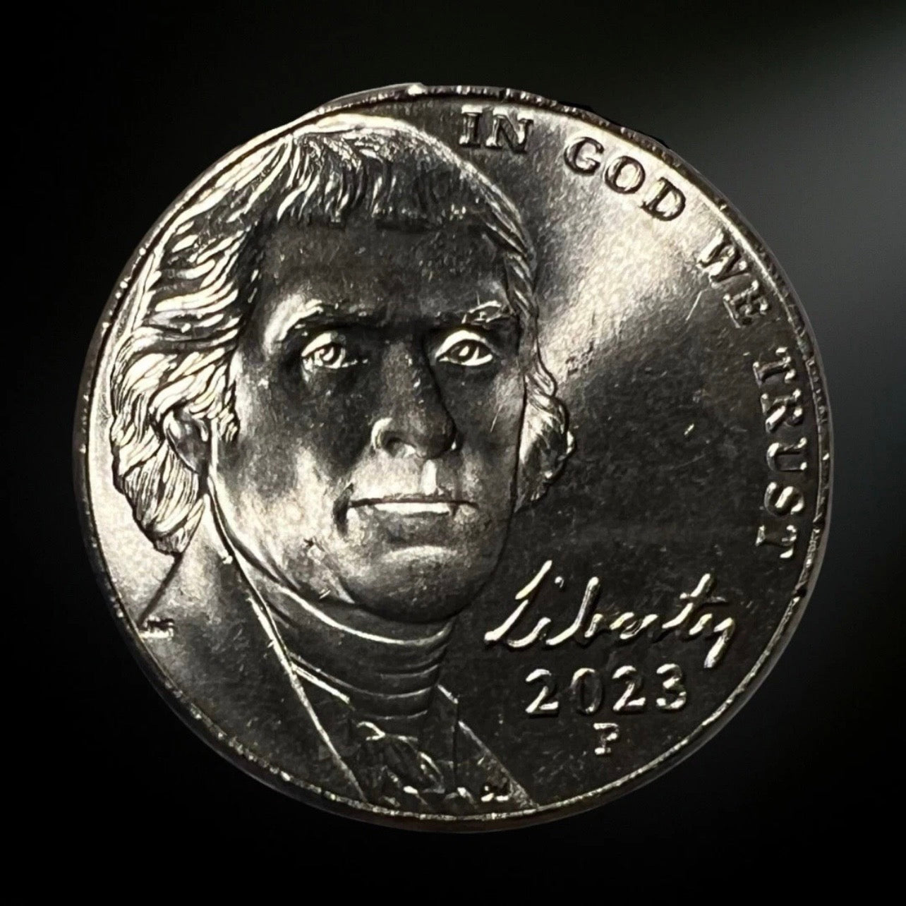 2023-P Jefferson Nickel BU Obverse 