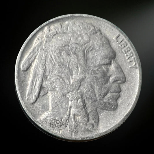 1934-P Buffalo Nickel G/VG+